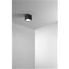 Perenz Illumina Tric plafoniera in alluminio nero LED 10W 3000K CRI?90 220-240V 50/60Hz 800Lm 10x10cm