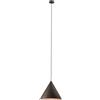 Perenz Illumina sospensione in metallo grigiogrigio metalizzato + marrone metallizzato Iconic 1 luce attacco E27 d.30cm
