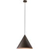 Perenz Illumina sospensione in metallo grigiogrigio metalizzato + marrone metallizzato Iconic 1 luce attacco E27 d.40cm