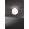 Perenz Illumina Ufo plafoniera in vetro e metallo bianco satinato 1 luce attacco E27 d.30cm