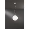 Perenz Illumina Sospensione vetro bianco satinato Ufo 1 luce attacco E27 d.30cm