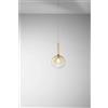 Perenz Illumina sospensione vetro e metallo ambra trasparente sfumato Lollipop d.25cm 1 luce attacco E27 Rosone non incluso