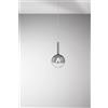 Perenz Illumina sospensione vetro e metallo fumè specchiato sfumato Lollipop d.25cm 1 luce attacco E27 Rosone non incluso