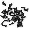 Walfront M3 Viti a Testa Cilindrica Esagonale Set 12,9 Acciaio al Carbonio DIN912 4-50mm, Filettatura Completa, Finitura Semplice(M3*10mm-50Pz / Set)