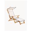 Business & Pleasure Sedia a sdraio pieghevole in legno di teak Club