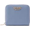 GUESS portafoglio Laurel II SLG Small Zip Around Wallet Grey Blue grigio cadetto
