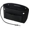 Soyizom Borsa a mano in feltro Borsa a tracolla organizer in borsa con portachiavi per Speedy Neverfull, 8 colori