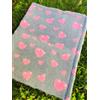 VetBedding ProFleece Vet bedding Limited Edition Cuori Rosa Sfondo Grigio 100x150