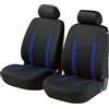 WALSER coprisedile auto 2 coprisedili anteriori Hastings con cerniera, ZIPP-IT coprisedili auto premium per sedili normali, 2 coprisedili anteriori auto