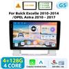StarTech Autoradio - Lettore multimediale Android 2-DIN - Touchscreen da 23 cm 1024×600 - CarPlay/Android Auto wireless - 4 GB di RAM e 128 GB di ROM - Per Buick Excelle 2010-2014 - Arancione