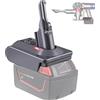 BTRUI Adattatore per Dyson V8 Batteria, per Milwaukee M18 18V Batteria, Si converte in per Dyson V8 Aspirapolvere Animal Fluffy Motorhead (Adattatore MIL18V8)