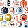 JJ PRIME - Magneti da frigo rotondi | mini accessori | magneti artigianali | piccoli magneti lavagna (Londra)