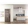 Forte Porta a soffietto da interno luciana rovere tortora con vetro 88,5x214 cm