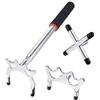Sinsilvie 3 Pezzi Testa a Ponte in Ottone Rimovibile, Ponte Stecca da Biliardo Retrattil,Billiards Cue Stick Bridge with 3 Brass Bridge Head (Red Handle, Silver Cue Heads)