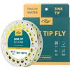 SF Hi-Viz, lenza per pesca a mosca, con punta affondante, per acqua dolce, 30 m, IPS5, WF10F/S, giallo fluorescente e nero