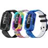 Tuocal Confezione da 3 cinturini in silicone compatibili con Fitbit Ace 3/Fitbit Inspire 2 per bambini, motivo carino, colorato, in silicone, sportivo, regolabile, impermeabile, per ragazzi e ragazze