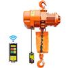 VEVOR Paranco Elettrico a Catena Fisso da 2000 kg, Paranco del Carico a Catena Singolo G100, Altezza di Sollevamento 6 m, con Telecomando Wireless da 100 m, Trifase per Fabbriche, Garage e Magazzini