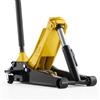 VEVOR Cric Idraulico a Carrello 3 Tonnellate a Basso Profilo, Cric Idraulico da Pavimento in Acciaio, a Doppio Pistone, Altezza di Sollevamento 75-500 mm, Ideale per Auto Sportivo, Moto, SUV e Camion