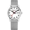 Mondaine Evo2 orologio Donna Analogico Al quarzo con cinturino in Acciaio INOX MSE.30210.SM