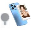 Plyisty Schermo per Monitor Selfie Wireless Magnetico con Fotocamera Posteriore 4K, Telecomando BT e luminosità Regolabile, Ideale per la Registrazione Video Premium in Luoghi Pubblici, Peso 100 G