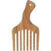 Brrnoo Pettine di Legno a Denti Larghi per Capelli Afro Uomo, Styling e Acconciatura con Legno di Sandalo