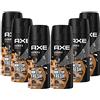 AXE Deo Collision Leather & Cookies Deodorante spray per il corpo da uomo, confezione da 6