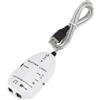 ZJchao Interfaccia Audio USB per Musica, Adattatore USB per Musica e Registrazione, per Computer, PC e Mac (Bianco)