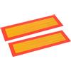 HERMON Set di due lunghe targhe di segnalazione per veicoli HERMON "LAWETA", targhe informative 100x300mm