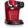 BOSCH - TAS6503 - Macchina da caffè multi-drink TASSIMO - Serbatoio dell'acqua da 1,3 litri - Spegnimento automatico - Rosso