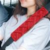 VAGCARS 2 cuscinetti per cinture di sicurezza, per cinture di sicurezza, per adulti e bambini, universali, compatibili con tutte le auto (rosso)