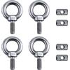 HIAHXC 4 fermaporta per tenda, 6 mm, fermi per tenda, in acciaio inox, per campeggio, per roulotte, camper, camper, barche