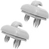 HIAHXC 2 Pezzi Clip per Parasole, Supporto per Parasole con Gancio per Audi A1 A3 A4 A5 Q3 Q5 A7 B6 B7 B8 S4 S5, Supporto Universale per Parasole Auto, Accessorio per Parasole (Grigio)