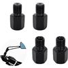 Mikihat 4 Pezzi Viti per Specchietto Moto, Adattatore per Specchietto Retrovisore Moto Scooter, Viti da M10 Filettatura Destra a M10 Filettatura Sinistra/Filettatura Destra
