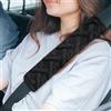 VAGCARS 2 cuscinetti per cinture di sicurezza, per cinture di sicurezza, per adulti e bambini, universali, compatibili con tutte le auto (nero)