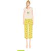 Nottingham Pigiama donna Nottingham mezza manica e pinocchietto cotone NPB275, CREMA