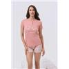 Nottingham Pigiama donna Nottingham mezza manica e pantaloncino cotone NPB268, CORALLO