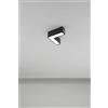 Perenz Illumina Giunto a L plafoniera in alluminio nero Grid LED 10W CCT 3000K 4000K 6000K CRI?90 220-240V 50/60Hz 800Lm