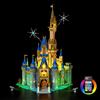 BRIKSMAX Kit di illuminazione a led per LEGO Disney Castello Disney - Compatible with Lego 43222 Modello di blocchi predefiniti- Non includere il set Lego