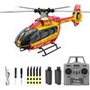 Hylukon Elicottero RC C190, scala 1:30, elicottero H145 2.4G 6CH RTF singola elica Aileron, posizionamento del flusso ottico, stabilizzazione giroscopio a sei assi, regalo per adulti e ragazzi