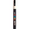 uni Faber-Castell uni-ball 186572 - Pennarello POSCA con punta tonda fine, beige