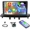 Inefala 4+64G Autoradio per Renault Megane 3 2008-2014 Android 15 con Wireless CarPlay Android Auto, 9'' Schermo per Auto Soporta Bluetooth WIFI GPS FM/RDS 32EQ SWC AHD Telecamera Posteriore