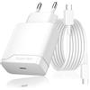 Xwartre Caricabatterie rapido da 30 W, compatibile con Google Pixel 10 Pro Fold, 10a, 9 XL, 9a, 9, 8, 8a, 7, 7a, 6, 6a, cavo di ricarica rapida e caricatore rapido con caricatore rapido da 1,5 m di tipo C