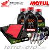 Motul - Hiflo - NGK Tagliando HONDA CBR 600 RR ABS 2013 2014 2015 Kit Olio Motul 7100 Filtri Candele