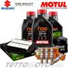 MOTUL / HIFLO / NGK Tagliando SUZUKI DL V-Strom 650 2007 2008 2009 2010 / 7100 10w40+filtri candele