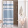 Madison Park Tenda da doccia per bagno 3M Scotchgard con trama a nido d'ape, gestione dell'umidità, qualità spa, tende da doccia moderne per bagno, stalla 91 x 183 cm, blu