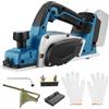 Ayolofei Pialla Elettrica per Legno, Pialla Senza Fili Compatibile con Makita 18V Batteria, 15000RPM Piallatrice per Lavorazione del Legno di Porte e Mobili di Casa(Senza Batteria o Caricabatterie)