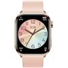ICE-WATCH smart 2.0 Rose-Gold Nude - Orologio connesso rosa con cinturino in silicone rosa per donna - 022538 (1,96 inch)
