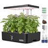 iDOO 12 baccelli Smart Garden, Giardino Intelligente con Timer Automatico LED Lampada da Coltivazione, Altezza Regolabile, Grow Box Kit Completo,Serra da Giardino,Serra Idroponica,Regali di Natale