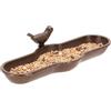 TOPANBIETER 999 Bagno per uccelli, resistente alle intemperie e al gelo, in ghisa, ideale per balcone, terrazza e giardino, in confezione regalo