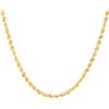 Gioielleria Lucchese Oro Collana Fune Corda Oro Giallo 18 KT 50 cm